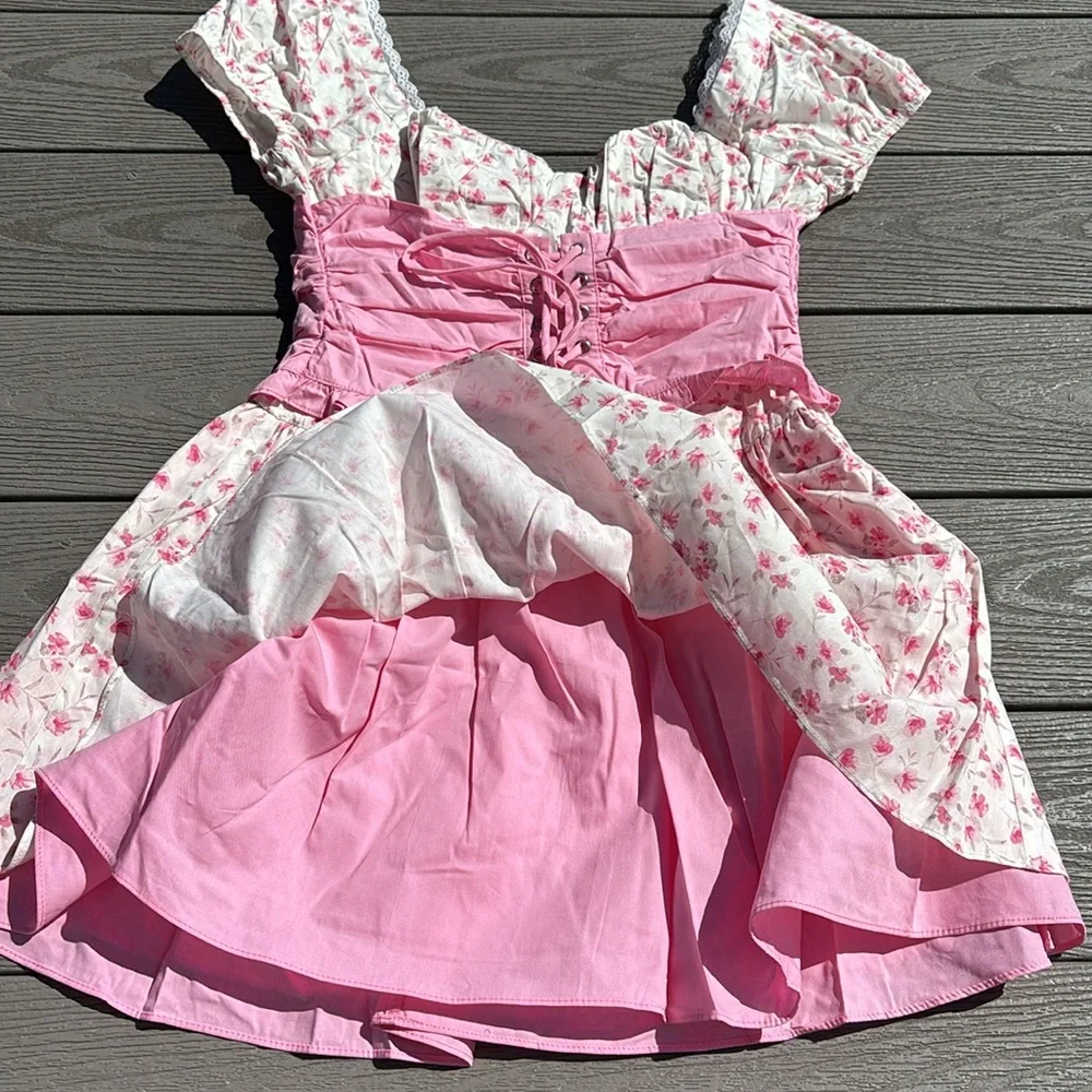 Briellyn Mini Dress - Pink Floral - Picture 10 of 15